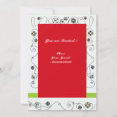 MAGIC VAN DE SPRING, helder rood zwart groen Kaart (Achterkant)