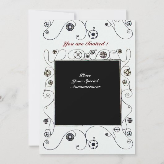 MAGIC VAN DE SPRING, helder rood zwart groen Kaart (Achterkant)