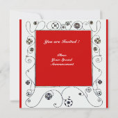 MAGIC VAN DE SPRING, helder rood zwart groen Kaart (Achterkant)