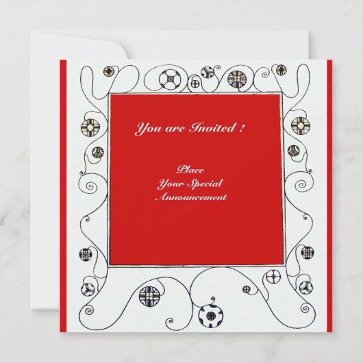 MAGIC VAN DE SPRING, helder rood zwart groen Kaart (Achterkant)