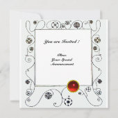 MAGIC VAN DE SPRING helder rood zwart groen Kaart (Achterkant)