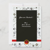 MAGIC VAN DE SPRING, helder rood zwart groen Kaart (Achterkant)