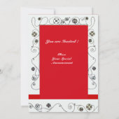 MAGIC VAN DE SPRING, helder rood zwart groen Kaart (Achterkant)