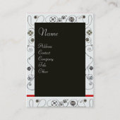 MAGIC VAN DE SPRING helder rood zwart groen Visitekaartje (Voorkant)