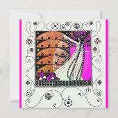 MAGIC VAN DE SPRING helder violet wit bruin Kaart (Voorkant)