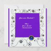 MAGIC VAN DE SPRING, heldere paarse zwarte aqua bl Kaart (Achterkant)