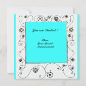 MAGIC VAN DE SPRING, heldere paarse zwarte aqua bl Kaart (Achterkant)