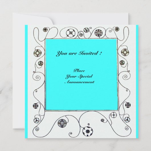 MAGIC VAN DE SPRING, heldere paarse zwarte aqua bl Kaart (Achterkant)