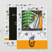 MAGIC VAN DE SPRING, heldergroen zwart geel Kaart (Voorkant / Achterkant)