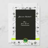 MAGIC VAN DE SPRING, lichtgeel groen zwart Kaart (Achterkant)