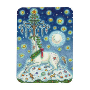 MAGIC VAN EEN CHRISTMAS UNICORN, HOLIDAY HORSE MAG MAGNEET