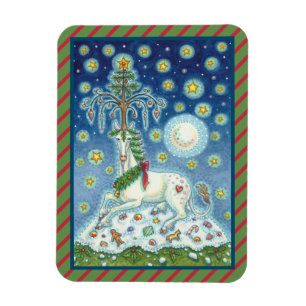 MAGIC VAN EEN CHRISTMAS UNICORN, HOLIDAY HORSE MAG MAGNEET