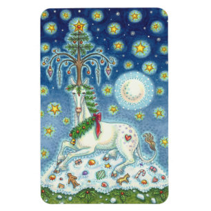 MAGIC VAN EEN CHRISTMAS UNICORN, HOLIDAY HORSE MAG MAGNEET