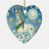 MAGIC VAN EEN CHRISTMAS UNICORN, HORSE ORNAMENT He (Rechts)