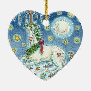 MAGIC VAN EEN CHRISTMAS UNICORN, HORSE ORNAMENT He