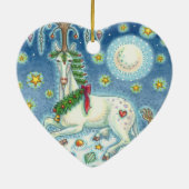 MAGIC VAN EEN CHRISTMAS UNICORN, HORSE ORNAMENT He (Achterkant)