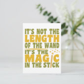 MAGIC WAND custom briefkaart (Staand voorkant)