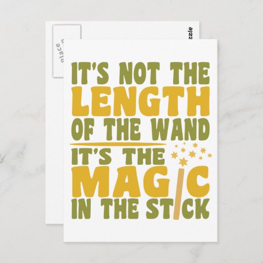 MAGIC WAND custom briefkaart (Voorkant / Achterkant)