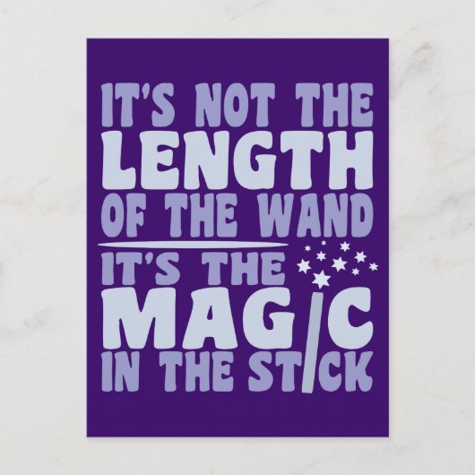 MAGIC WAND custom briefkaart (Voorkant)