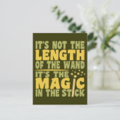MAGIC WAND custom briefkaart (Staand voorkant)