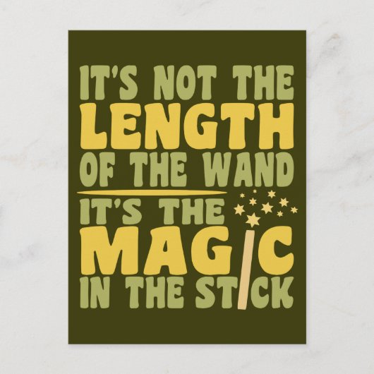 MAGIC WAND custom briefkaart (Voorkant)
