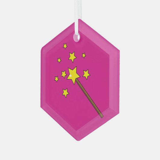 Magic Wand Glas Ornament (Voorkant links)