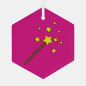 Magic Wand Glas Ornament (Achterkant)