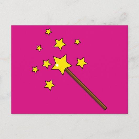 Magic Wand Holiday Briefkaart (Voorkant)