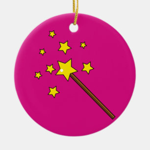 Magic Wand Keramisch Ornament