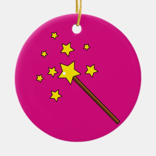 Magic Wand Keramisch Ornament (Voorkant)