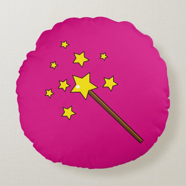 Magic Wand Rond Kussen (Voorkant)