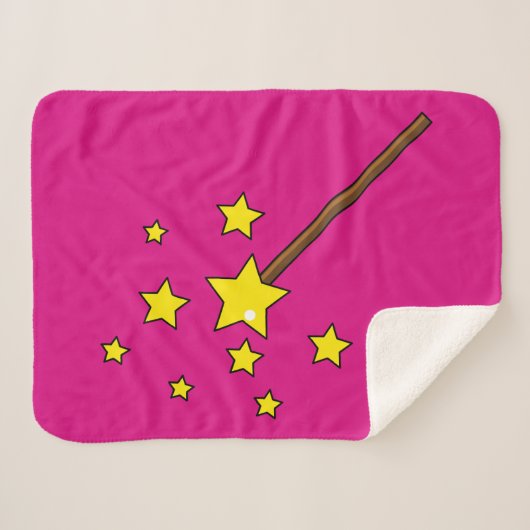 Magic Wand Sherpa Deken (Voorkant (horizontaal))