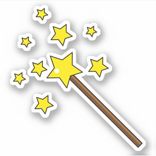 Magic Wand Sticker (Voorkant)