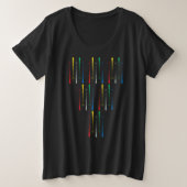 Magic Wands Plus Size Women's T-Shirt (Design voorkant)