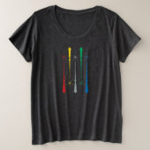 Magic Wands Plus Size Women's T-Shirt (Design voorkant)