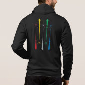 Magic Wands Unisex Zip Hoodie (Achterkant)