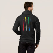 Magic Wands Unisex Zip Hoodie (Achterkant volledig)
