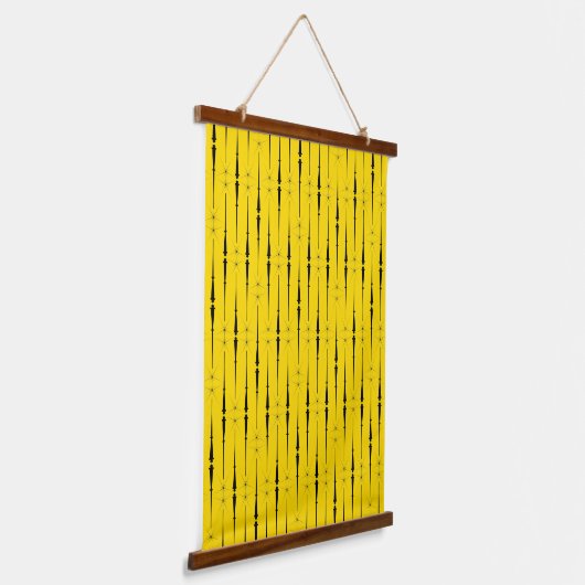 Magic Wands Wood Onderwerp Bosbouw Hangend Wandkleed (Gebogen)