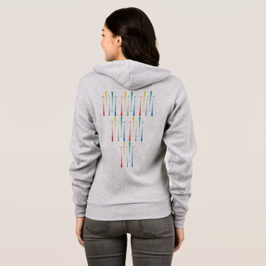 Magic Wands Zip Hoodie (Achterkant volledig)
