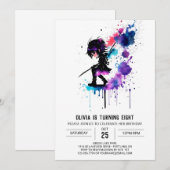 Magic Warrior Ninja Digitaal Meisje Verjaardag Kaart (Voorkant / Achterkant)