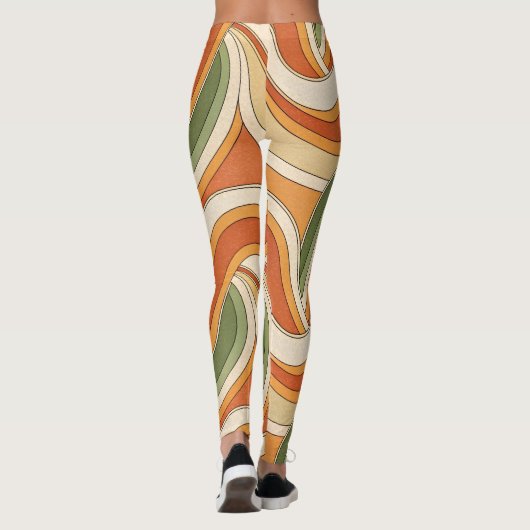 Magic Wave Pattern Leggings (Achterkant)