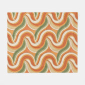 Magic Waves Pattern Fleece Deken (Voorkant (Horizontaal))