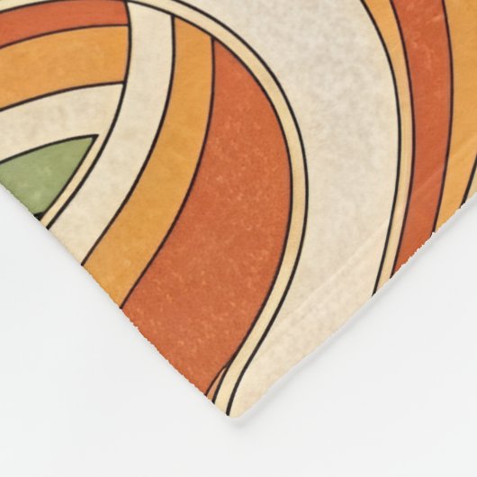 Magic Waves Pattern Fleece Deken (Hoek)