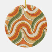 Magic Waves Pattern Keramisch Ornament (Achterkant)