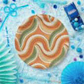 Magic Waves Pattern Papieren Bordje (Feest)