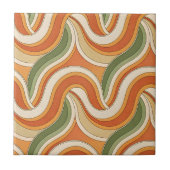 Magic Waves Pattern Tegeltje (Voorkant)