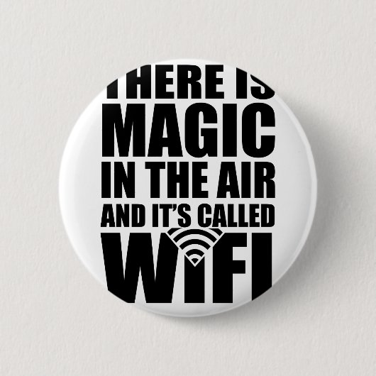 Magic wifi ronde button 5,7 cm (Voorkant)