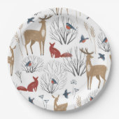 Magic Winter Wonderland Papieren Bordje (Voorkant)