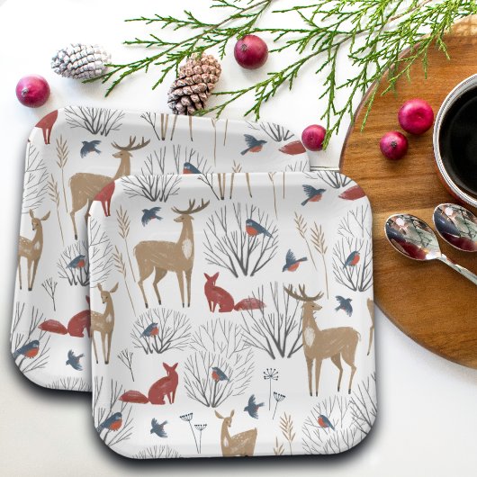 Magic Winter Wonderland Papieren Bordje