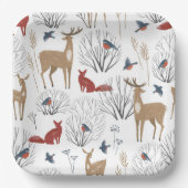 Magic Winter Wonderland Papieren Bordje (Voorkant)